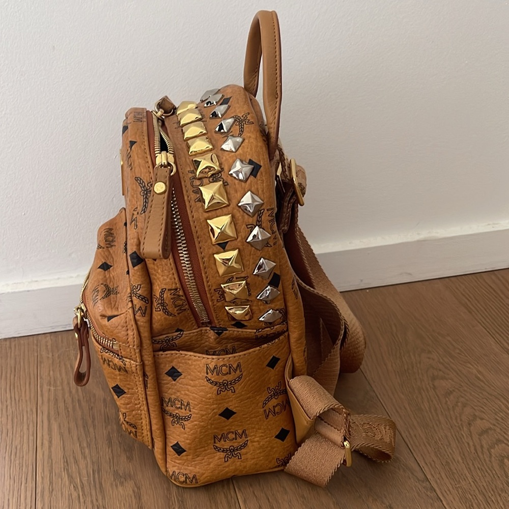 Mcm Logo Mini Backpack - image 3